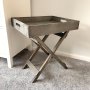 Grey Wooden Tray Table