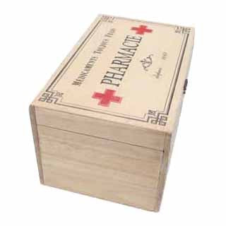 Vintage Style Wooden Pharmacie Box  a