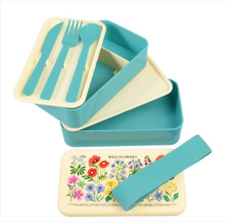 WILD FLOWERS BENTO LUNCH BOX, 18CM