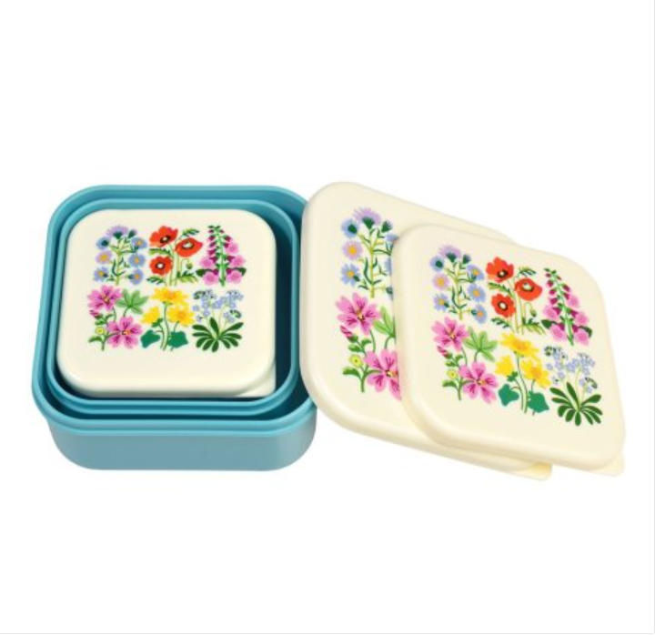 WILD FLOWERS SNACK BOX SET, 11.5CM