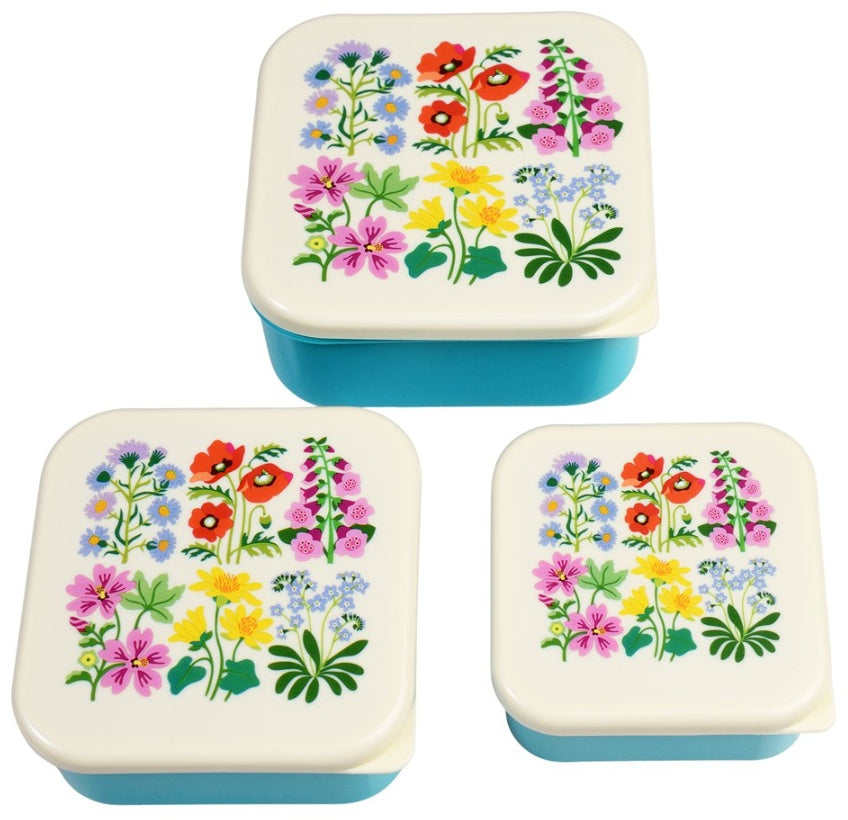 WILD FLOWERS SNACK BOX SET, 11.5CM