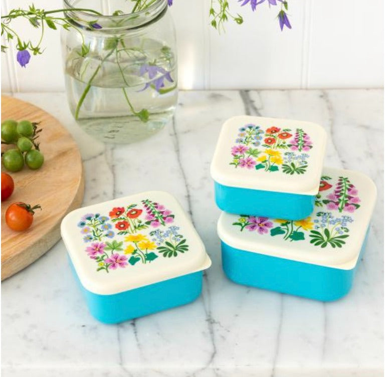 WILD FLOWERS SNACK BOX SET, 11.5CM