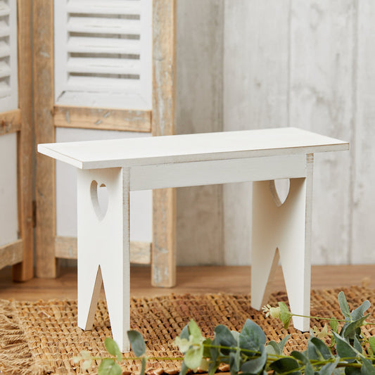 Farmhouse Stool with heart detailing