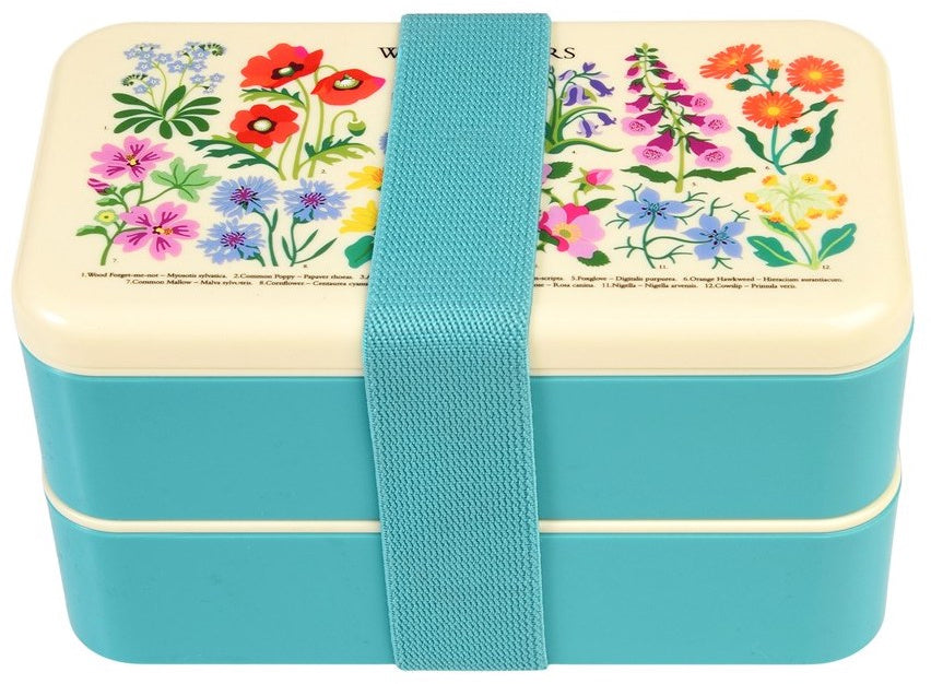 WILD FLOWERS BENTO LUNCH BOX, 18CM